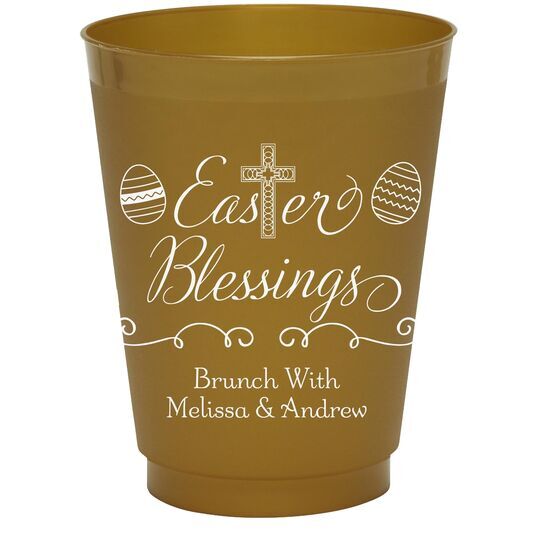 Easter Blessings Colored Shatterproof Cups